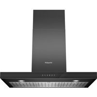 hotpoint phbs98cltdk chimney cooker hood - black black