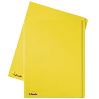 esselte carpeta de carton a4 amarillo  solapas de 10mm  100 unidades