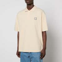 maison kitsune bold fox head patch polo shirt - l