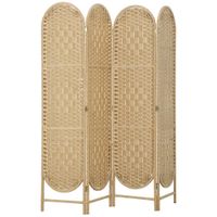 biombo 160x18x170 cm madera natural