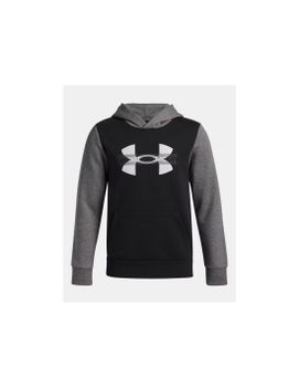 Sudadera Under Armour Rival Flc Cblck Grphc Hd Niño Negro