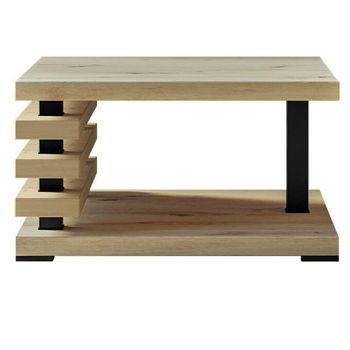 Mesa De Café Goodyear 122, Aglomerado Laminado, Angular, 31x60x60cm