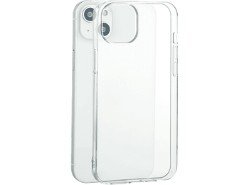 Funda móvil - ISY Clear ISC 1035, Para iPhone 15, Termoplástico, Salpicaduras, Impactos, Transparente