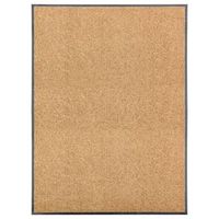 felpudo lavable crema 90x120 cm vidaxl
