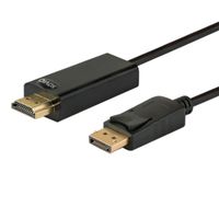 cable displayport savio cl-56 15m hdmi 1080p chapado oro negro