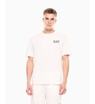 EA7 para hombre. 7M001327_AF17789 Camiseta Visibility blanco (L), Casual, Algodón, Manga corta