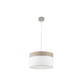 Colgante Cloe 1xe27 Niquel/blanca-madera Gris Regx40x40 Cm