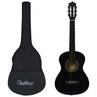 guitarra clasica principiante y nino con funda negro 12 34 vidaxl