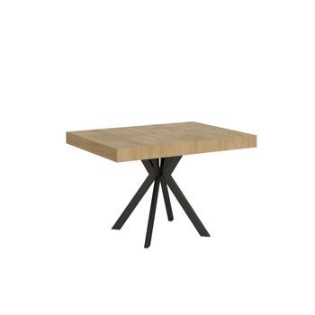 Mesa Extensible 80x120/204 Cm Dolcezza Roble Natural Patas Antracita