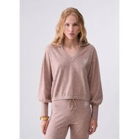 liu jo jersey punto con escote de pico para mujer