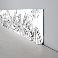 pack 10 rodapies adhesivos de pvc  - 8 x 100 x 12 cm
