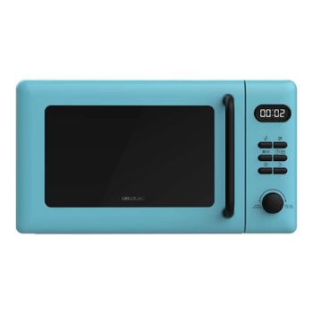 Cecotec Microondas Digital con Grill de 20L Proclean 5110 Blue. 700W en 6 Niveles y Grilll de 800W, Modo Descongelación