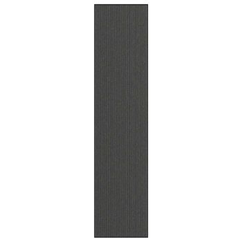 Felpudo A Rayas Negro Y Gris 115x500 Cm Vidaxl