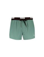 banador puma swim logo short shorts 1p hombre verde