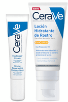 cerave contorno de ojos 14 ml  locion hidratante facial spf50 52 ml