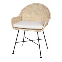 silla de ratan kamin - naturale - 86x63x58