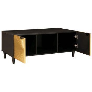 Mesa De Centro 100x54x40 Cm Madera - Dorado