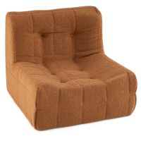 costway puff con relleno incluido esponja integrada respaldo ergonomico base antideslizante funda tejido suave para salon dormitorio cafe
