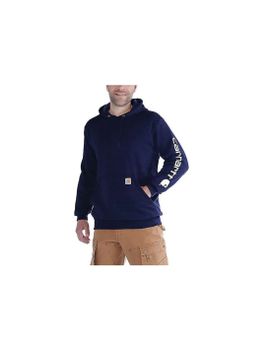 Sudadera Carhartt Sleeve Logo Hooded Hombre New Azul