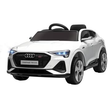 HOMCOM Coche Eléctrico Infantil Audi E-tron 12V para Niños +3 Años con Mando a Distancia Faros Bocina Música 108x60x47 cm   Aosom España