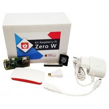 Mini ordenador Raspberry Pi Zero W Starter Kit 4 GB Blanco con accesorios