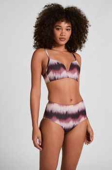 Hunkemöller Braguita de Bikini de Talle Alto Mauritius Morado