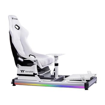 Cabina de vuelo Thermaltake GF500 Blanco Aluminio RGB para simulador