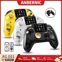 control de juegos inalambrico con pantalla interactiva anbernic rg g01 compatible con pcsteamlinuxandroidswitchios gamepad bluetooth