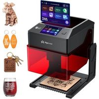 algolaser pixi maquina de grabado laser 3w portatil e inteligente con pantalla tactil de 35 100100mm para madera acrilico y cuero negro