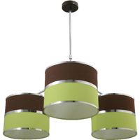 lampara de techo olga 3xe27 alregxd85cm verdemarron
