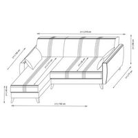 sofa cama rinconera zaden beige