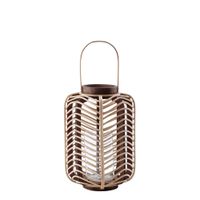 farol de ratan beige h50