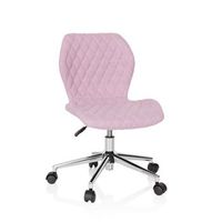 silla par ninos  silla giratoria joy ii tejido rosa hjh office