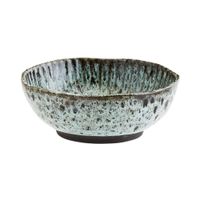 cuenco de ceramica azul