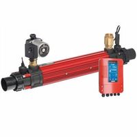 intercambiador calentador piscina titanio digital bms 37 tubos elecro - 122kw 416k btu