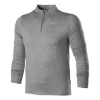 nike dri-fit element half-zip top de running hombres - gris