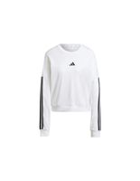 sudadera adidas 3 bandas french terry swt mujer blanconegro