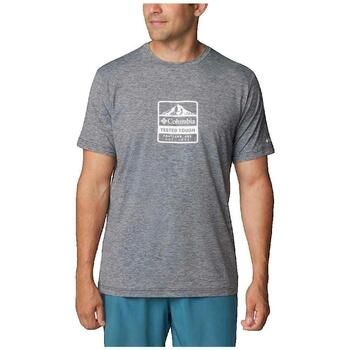 Columbia Camiseta T-shirt Kwick Hike gris para hombre