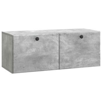 Mueble De Tv De Pared 78,5 X 31 X 30 Cm Gris Hormigón Vidaxl