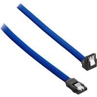 modmesh 30 cm right angle sata 3 cable - blue blue