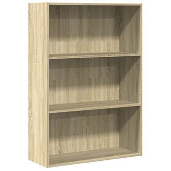 Estantería De Madera De Ingeniería Roble Sonoma 80x30x114 Cm Vidaxl