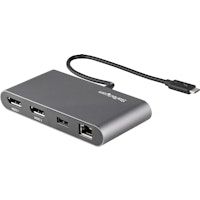 startechcom mini docking station thunderbolt 3 - mini replicador de puertos tb3 para dos monitores