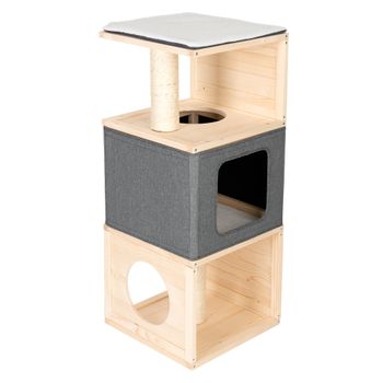 Cubist Cat House - 40 x 40 x 96 cm (L x W x H)