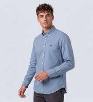 harmont  blaine para hombre crr026013945m camicia popelin s azul algodon clasico manga larga