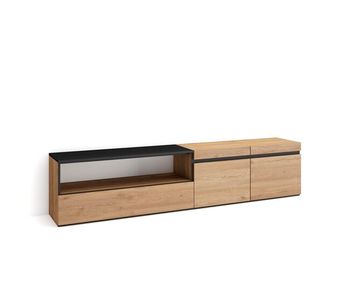 Mueble tv, televisión, muebles de salón, almacenaje, 200x35x45cm, para tv hasta 80
