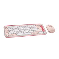 logitech pop icon combo pack teclado  raton inalambrico rosa