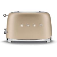 smeg tsf01 tostadora 2 rebanadas 950w oro