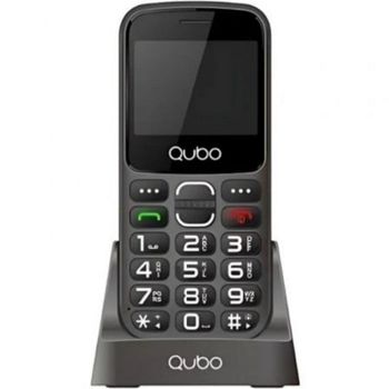 Teléfono móvil Qubo X-230BKC 4G Dual SIM Negro para mayores, pantalla 2,31