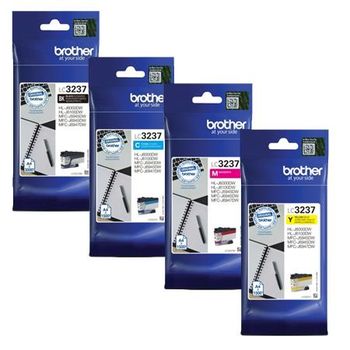 Original Multipack Brother HL-J6100DW Printer Ink Cartridges (4 Pack) -LC3237BK