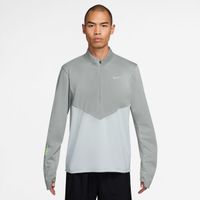 nike pacer winterized half-zip camiseta de running hombres - gris plateado